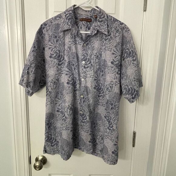 Tori Richard Made in Hawaii Cotton Lawn Aloha Shirt - Size Large - Picture 1 of 7